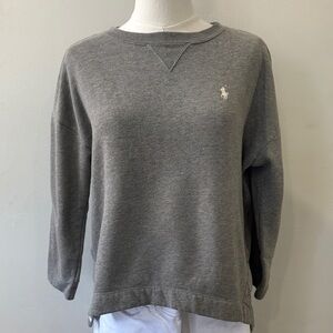 NWOT Polo by Ralph Lauren Cotton Charcoal Crewneck Sweater -Size XS